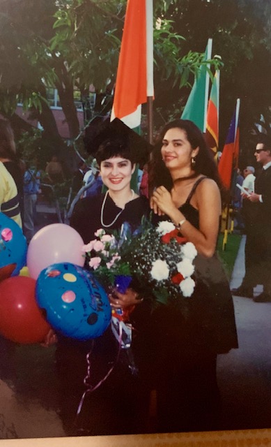 Angelica Suarez poses at her graduation from  in 1993.