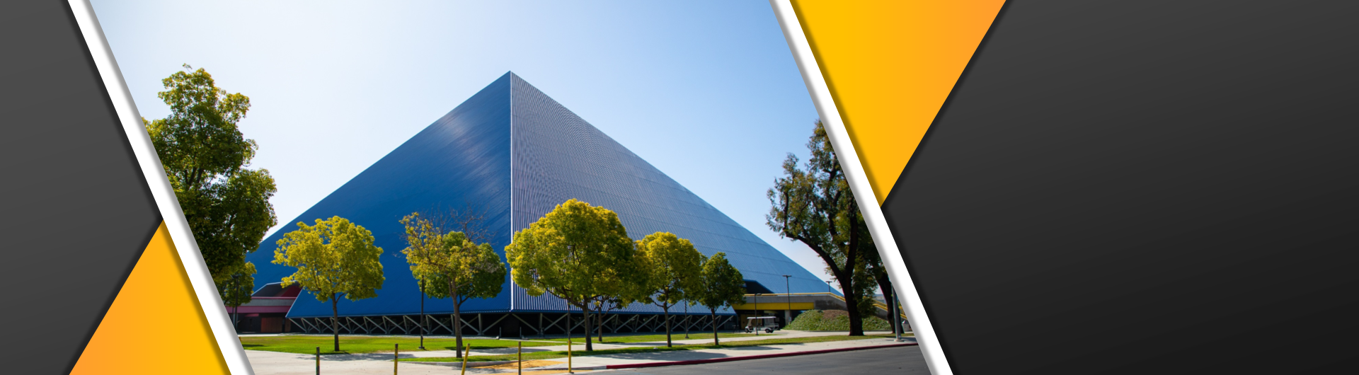 Banner Featuring the Walter Pyramid at 